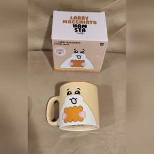 Hamsta World Mug  New Da Larry Macchiato Coffee  Brown Hamster Large Size